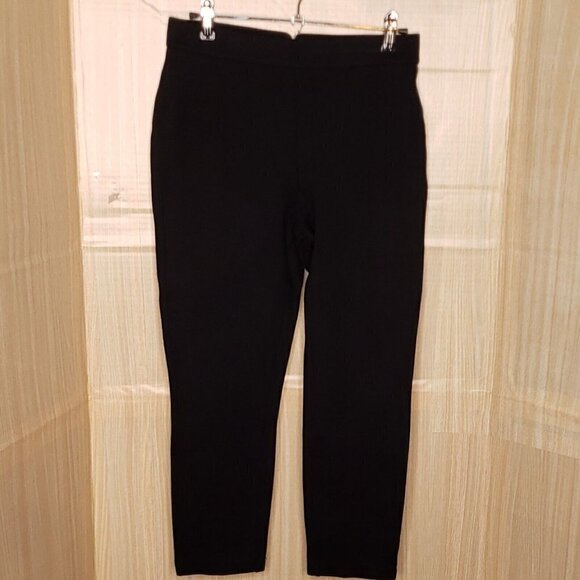 J. Crew Womens Black Pixie Ponte Pants Exposed Zipper Small - Picture 3 of 10